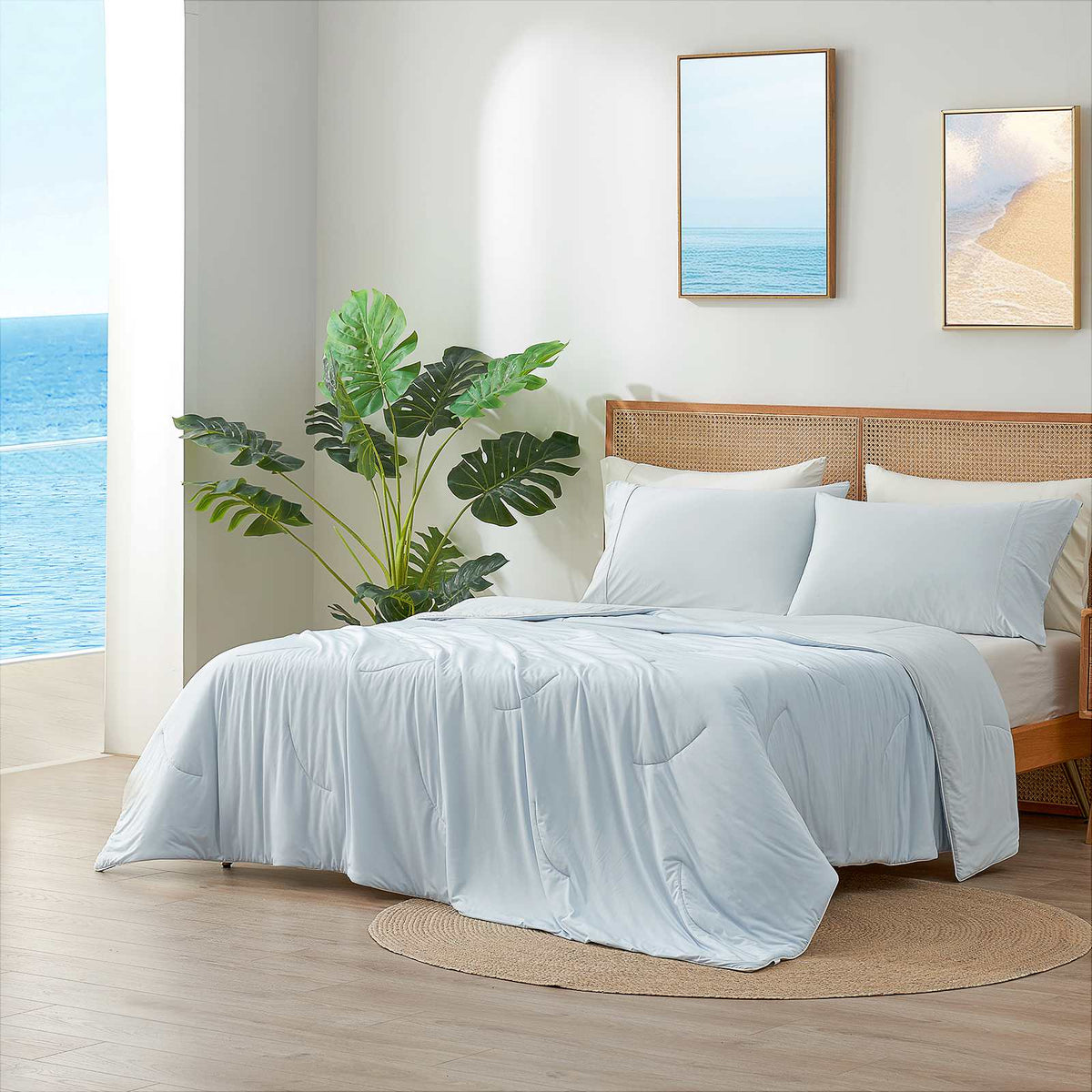 Ultra Cooling Comforter | Double-Sided Design with Advanced Fabric Technology | Lightweight for Year-Round Comfort