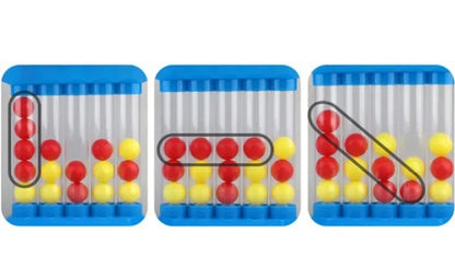 Desktop Tabletop Skill Game for Kids & Adults - 4-in-a-Row Strategy Challenge with Ball Launcher - Indoor Family Activity Game for 2 Players