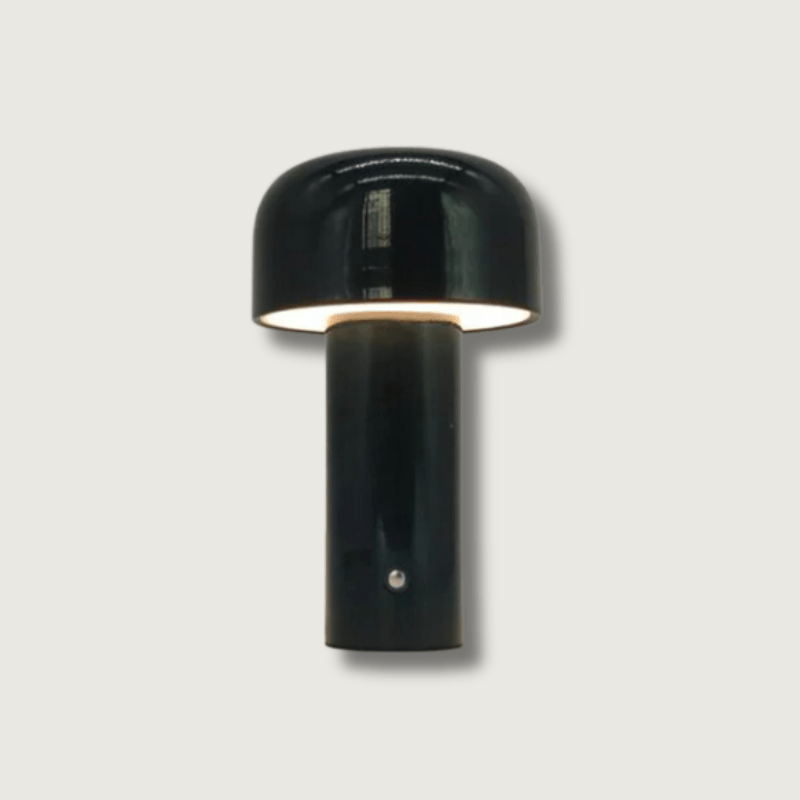 Rechargeable LED Mushroom Lamp Yellow Wireless Cordless Night Light 10 in Tall USB Bedside Accent Mood Lighting for Bedroom Living Room Offi