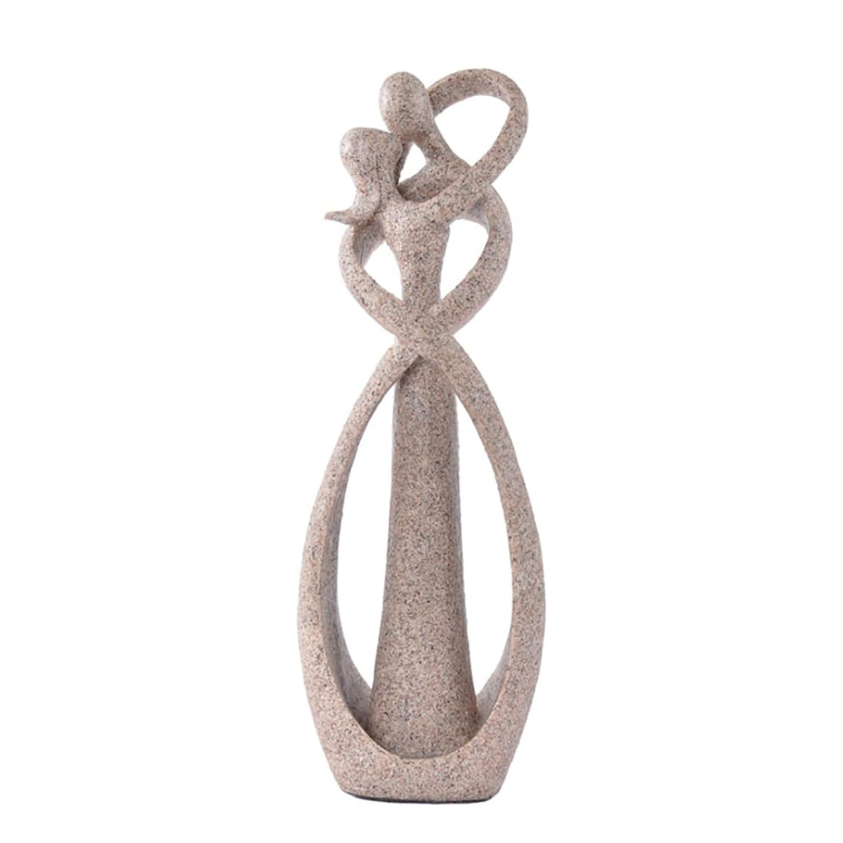Romantic Resin Couple Kissing Sculpture for Home Decor | Modern Love Figurine for Living Room, Bedroom, Shelf Display | Abstract Embrace