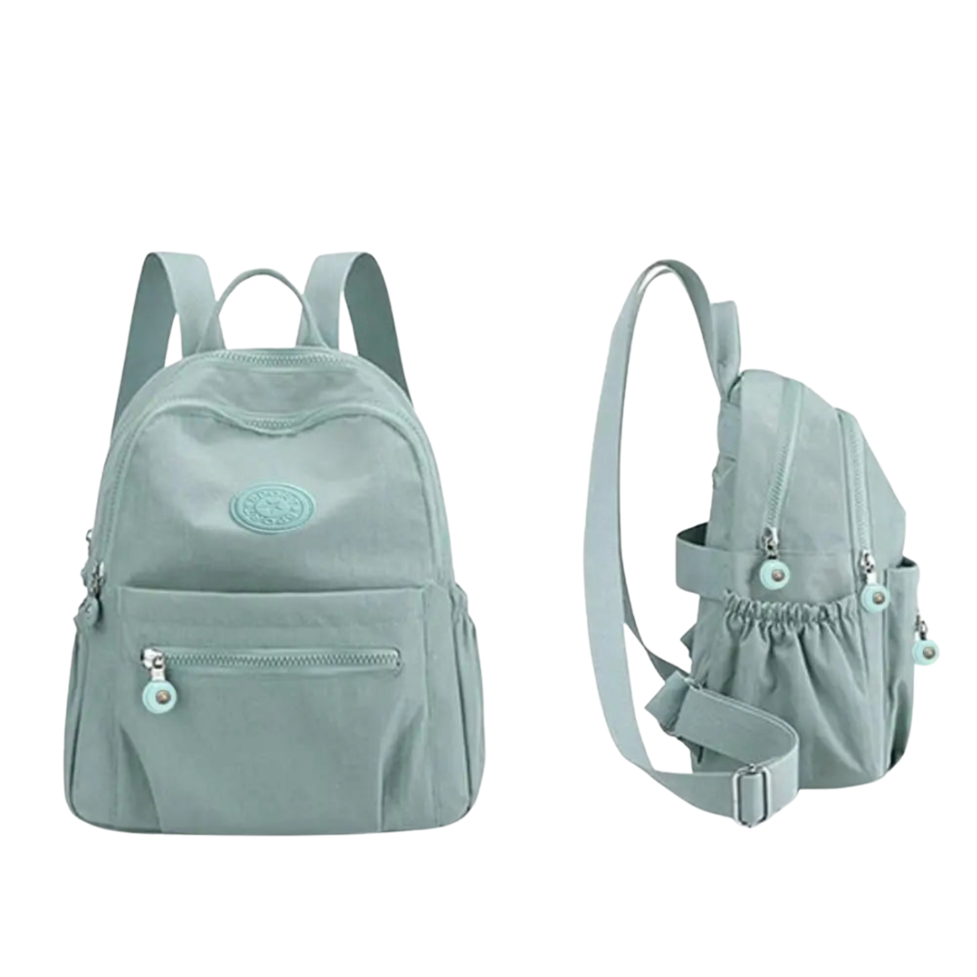 Compact Nylon Daypack with Anti-Theft Zippers – 11L Travel-Ready Mini Backpack for Commuting, School & Daily Errands