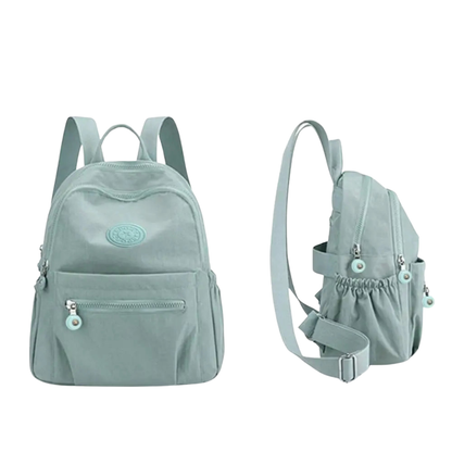 Compact Nylon Daypack with Anti-Theft Zippers – 11L Travel-Ready Mini Backpack for Commuting, School & Daily Errands