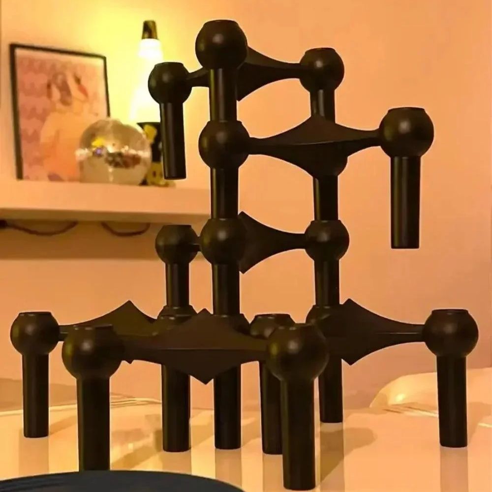 Sleek Contemporary Metal Candle Holder