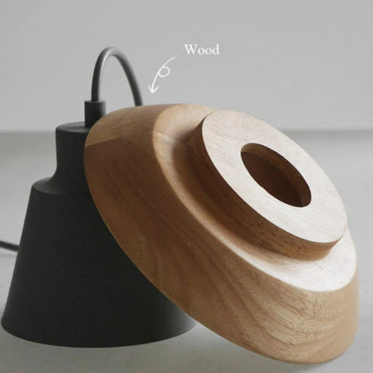 Rustic Wood Drop Ceiling Light
