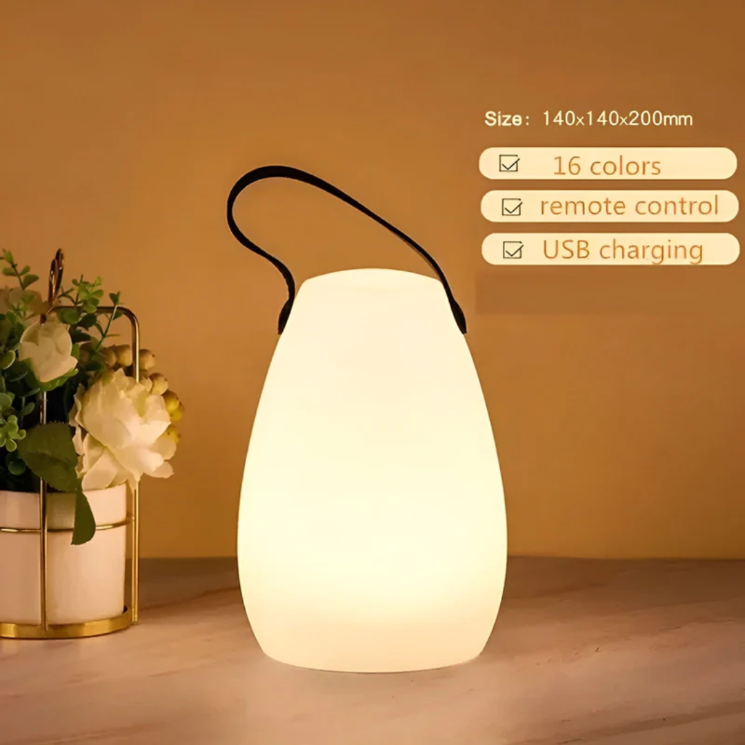 Rechargeable Cordless LED Table Lamp Waterproof Touch Control Indoor Outdoor Portable Accent Light with 16 Color Modes for Patio Bedroom