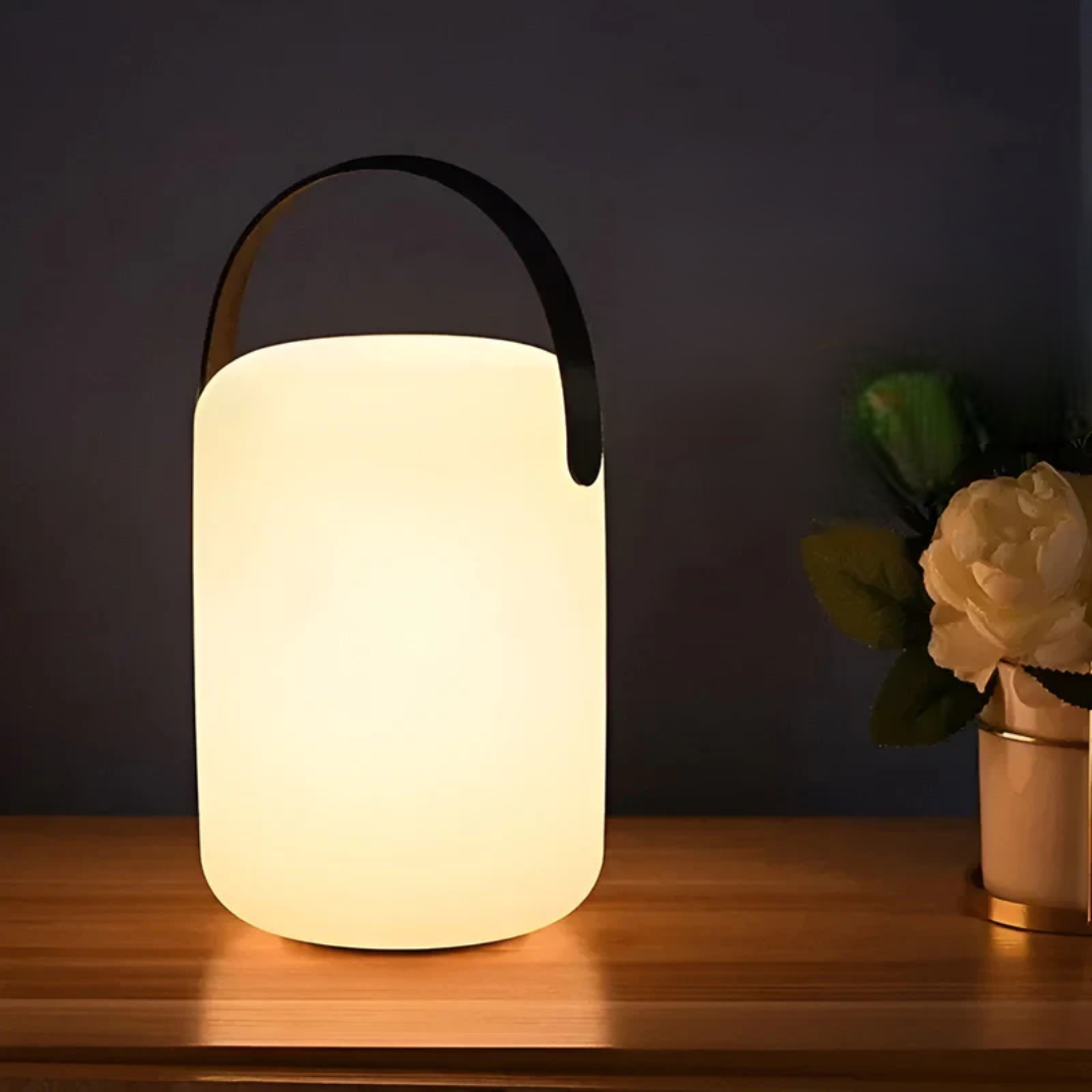 Rechargeable Cordless LED Table Lamp Waterproof Portable Indoor Outdoor Lighting 16 Color Settings Remote Control for Patio Camping Bedside