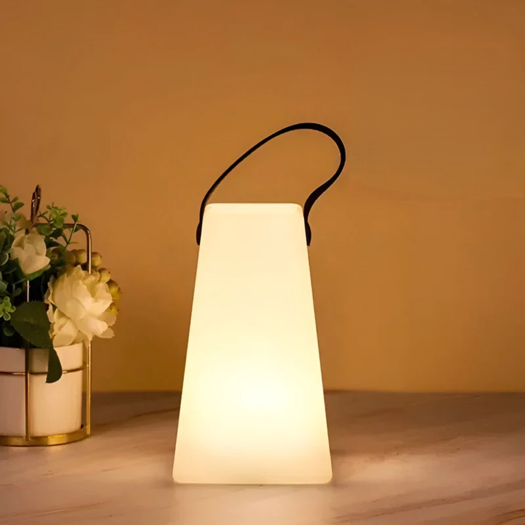 Rechargeable Cordless LED Table Lamp Waterproof Portable Indoor Outdoor Lighting 16 Color Settings Remote Control for Patio Camping Bedside