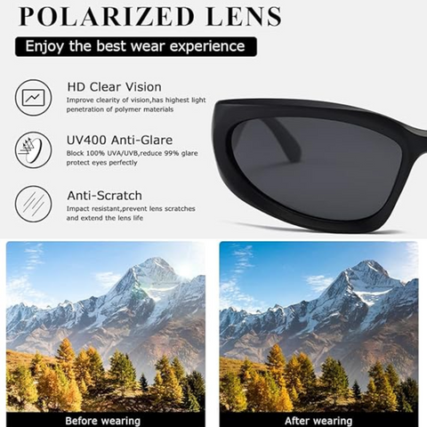 SwiftWrap | Polarised Sports Sunglasses with UV Protection | Lightweight Design for Active Lifestyles