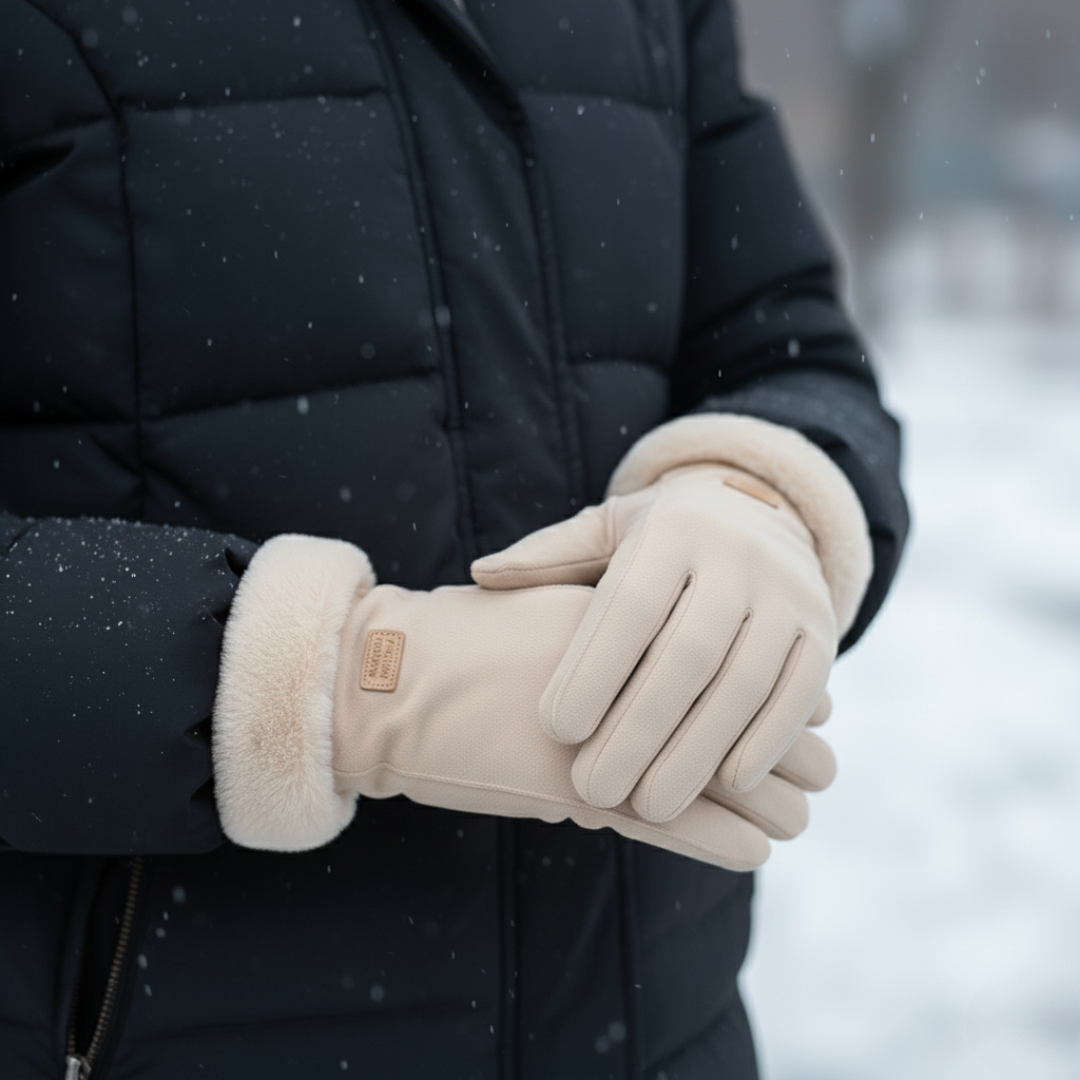 Touchscreen Winter Gloves with Plush Fleece Lining for Women – Cold Weather Texting Gloves