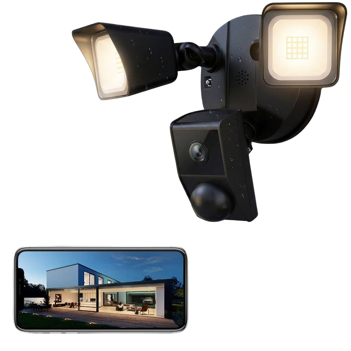 Bright LED Security Light with Camera and Motion Detection