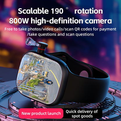 VWAR S9 | 4G Smartwatch with AMOLED Display & Retractable Camera | Enhanced Connectivity for Everyday Use