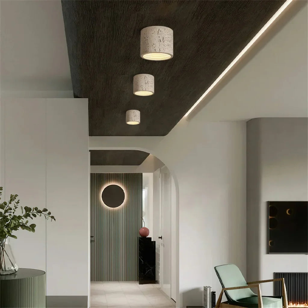 Pendant Lamp Minimalist Round Shade Multi-Finish Composite 5.5-7.9 in for Bedroom Dining Kitchen Entryway Cluster Lighting Modern Home Decor