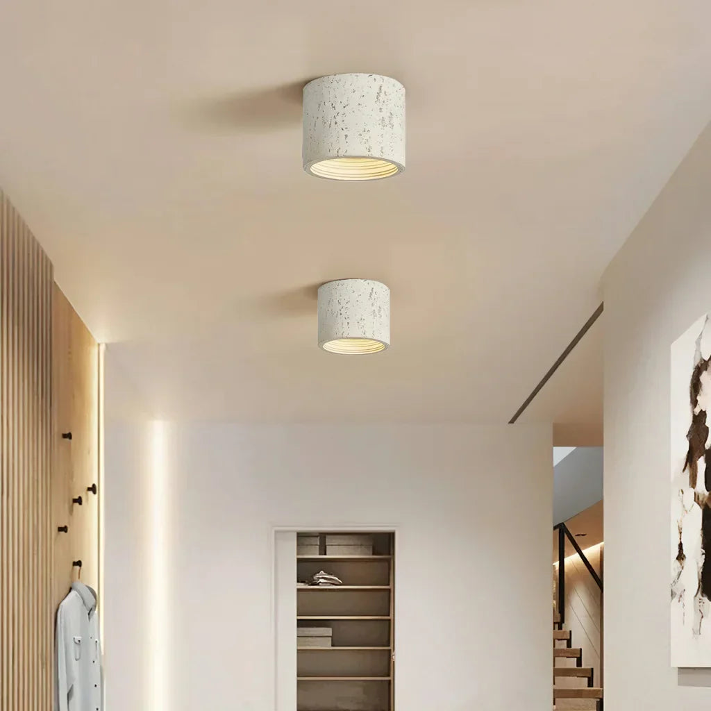 Pendant Lamp Minimalist Round Shade Multi-Finish Composite 5.5-7.9 in for Bedroom Dining Kitchen Entryway Cluster Lighting Modern Home Decor
