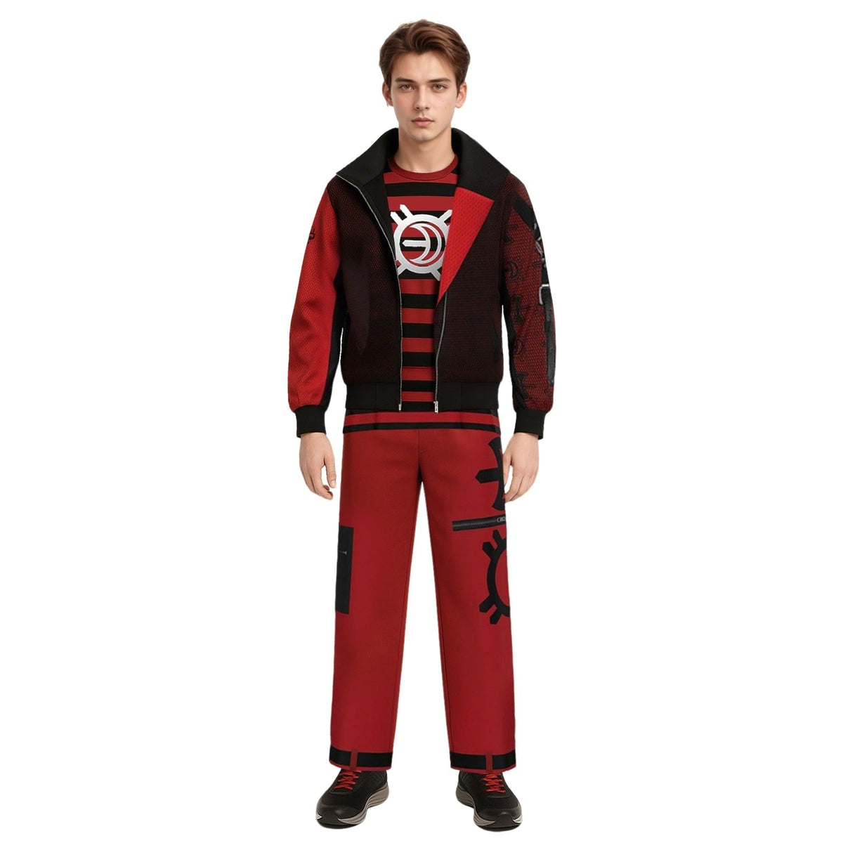 Vampire Costume Set | Bold Jacket and Pants Outfit for Halloween Fun