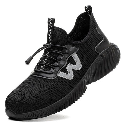 Steel Toe Work Boots for Men Wide Fit S3 Safety Shoes Slip-Resistant Waterproof Construction Industrial Warehouse Boots Oil-Resistant