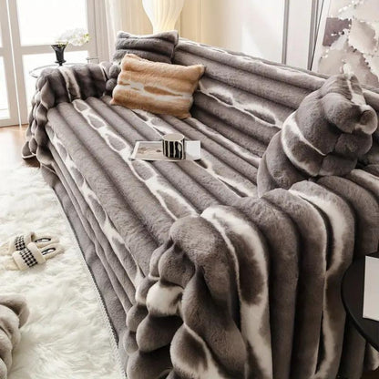 Veloce Slipcover Sofa - Plush Microfiber, Stylish Protection