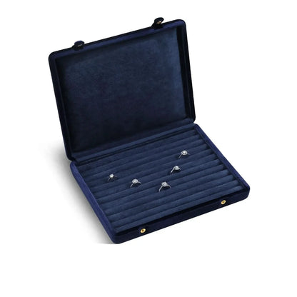 LUXENEST – Elegant Velvet Jewelry Case for Vanity Organization