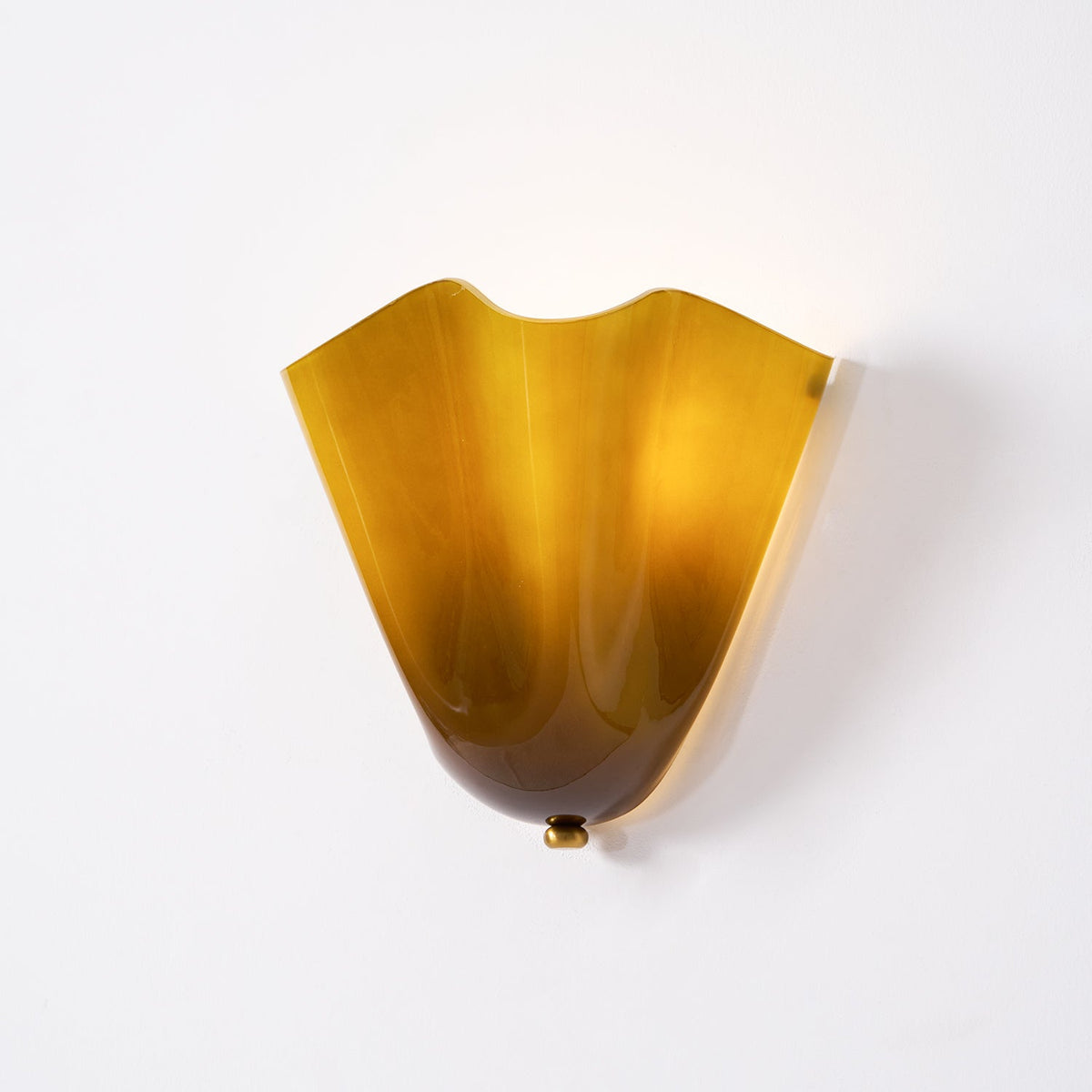 Curved Petal Glass Wall Sconce with Metal Accent for Bedroom, Hallway & Living Room – G9 LED Hardwired Modern Ambient Light Fixture
