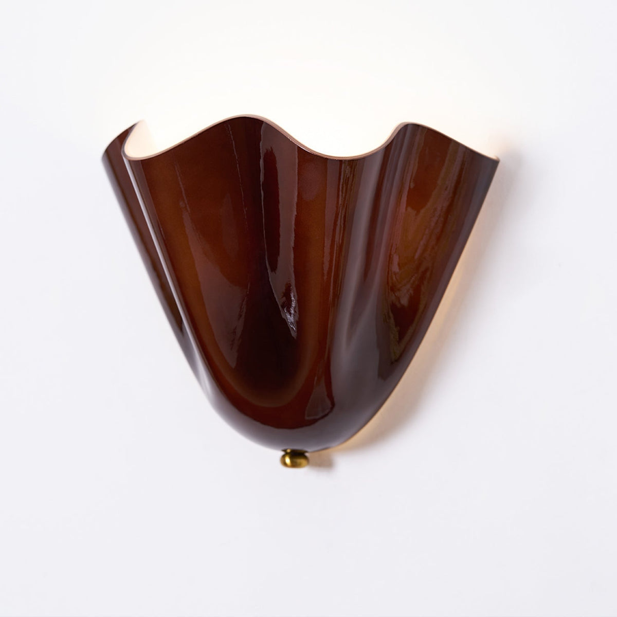 Dual-Socket Sconce Light with Textured Glass Shade in Warm Tones for Entryways & Powder Rooms
