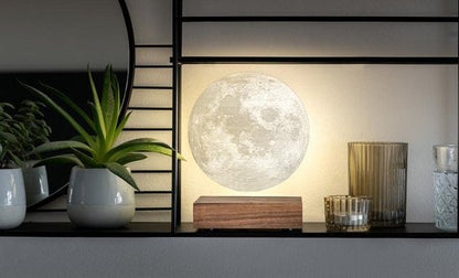 Magnetic Levitation Moon Lamp Night Light Bedroom Table Desk LED Floating Sphere Modern Home Decor Ambient Lighting for Kids Room Office