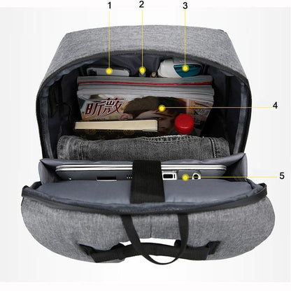 Travel Backpack Waterproof, Laptop Backpack with USB Charging Port, Large Capacity Hiking Backpack for Men and Women