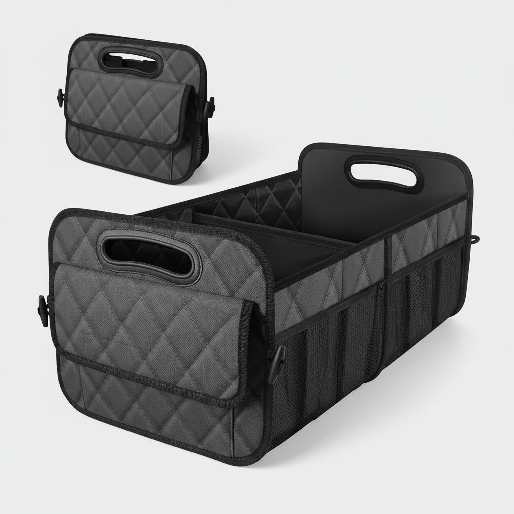 Versatile Car Trunk Organizer | Foldable Waterproof Storage Box with 50L Capacity for Efficient Vehicle Storage