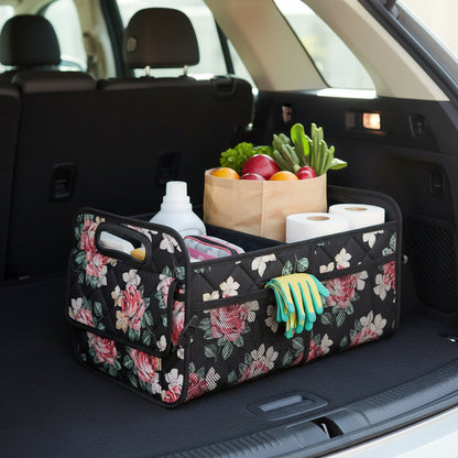 Versatile Car Trunk Organizer | Foldable Waterproof Storage Box with 50L Capacity for Efficient Vehicle Storage