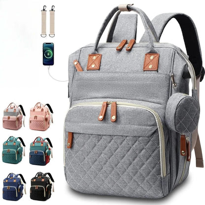 PARENTGO – Versatile diaper bag backpack with changing pad and pacifier case