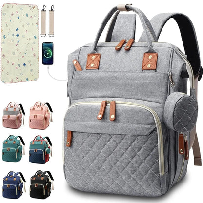 PARENTGO – Versatile diaper bag backpack with changing pad and pacifier case
