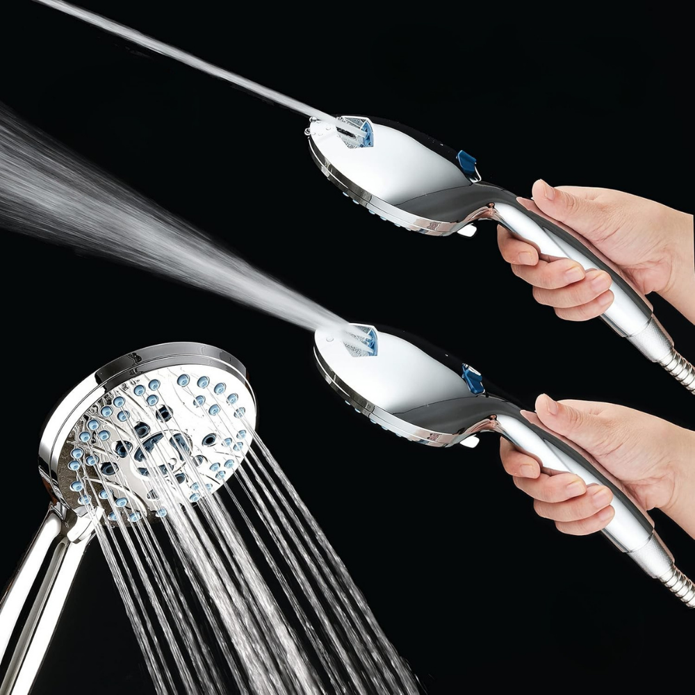 Versatile Handheld Shower Head with High Pressure & Multi Spray Settings for Ultimate Comfort