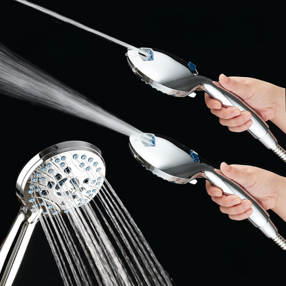 Versatile Handheld Shower Head with High Pressure & Multi Spray Settings for Ultimate Comfort