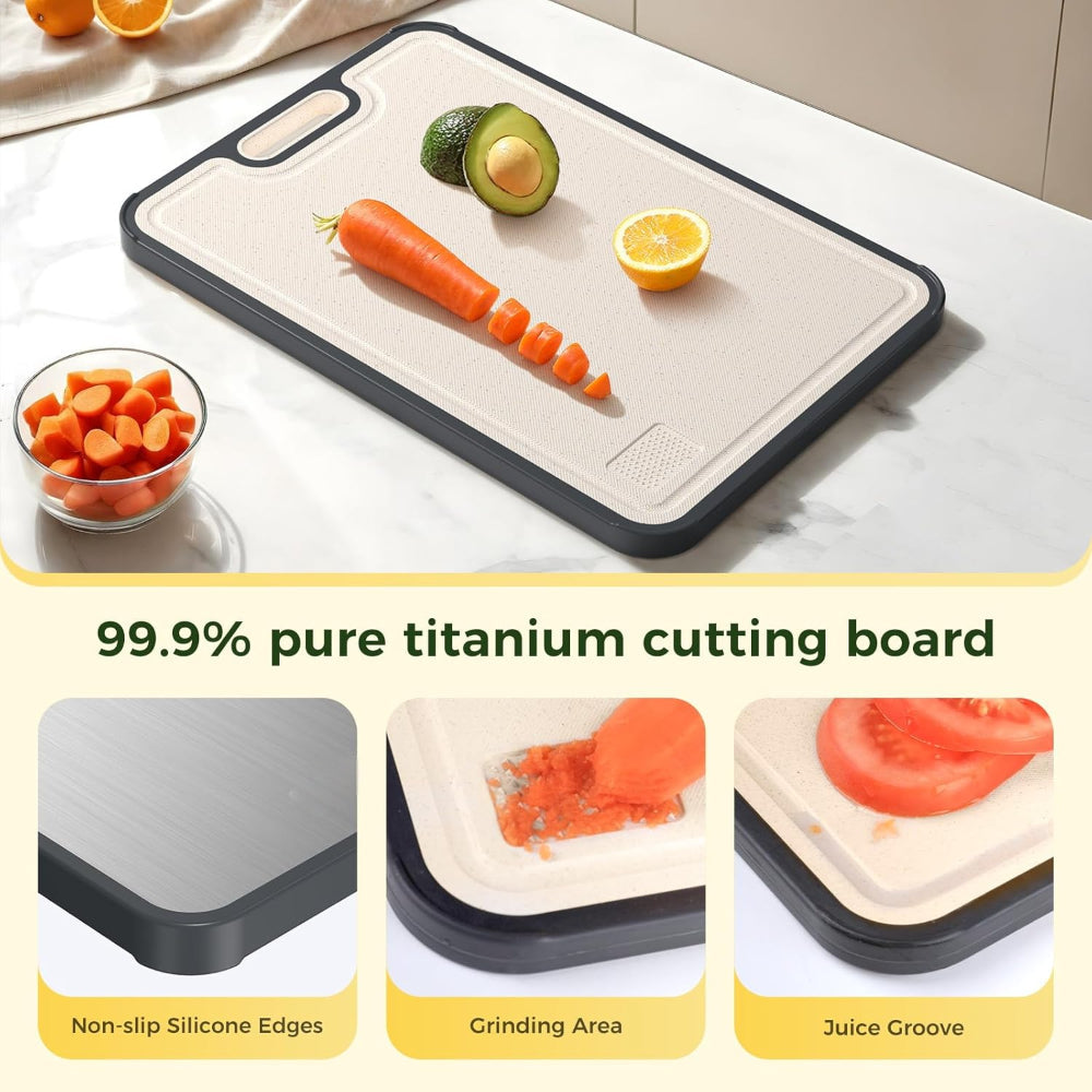 Versatile Kitchen Prep Board | Custom Cutting Board with Double-Sided Design & Juice Groove for Efficient Food Preparation