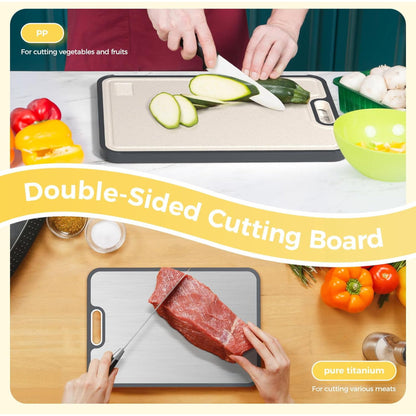 Versatile Kitchen Prep Board | Custom Cutting Board with Double-Sided Design & Juice Groove for Efficient Food Preparation