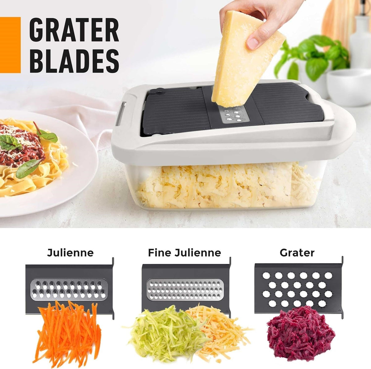 Vegetable Slicer, Vegetable Chopper with Container, Food Chopper, Kitchen Gadget with Fries Cutter and Egg Slicer