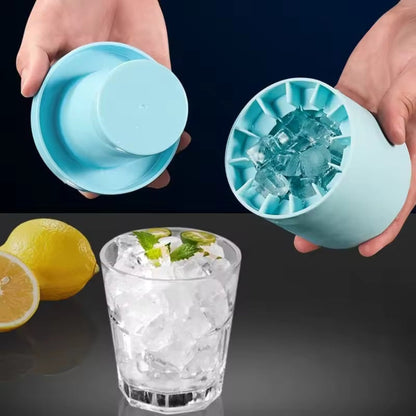 Versatile Silicone Ice Cube Tray with Lidded Design | Stackable Mold for Effortless Ice Making