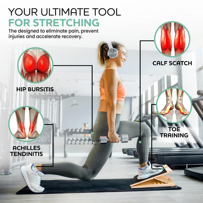 Versatile Slant Board | Adjustable Incline Board for Stretching & Mobility