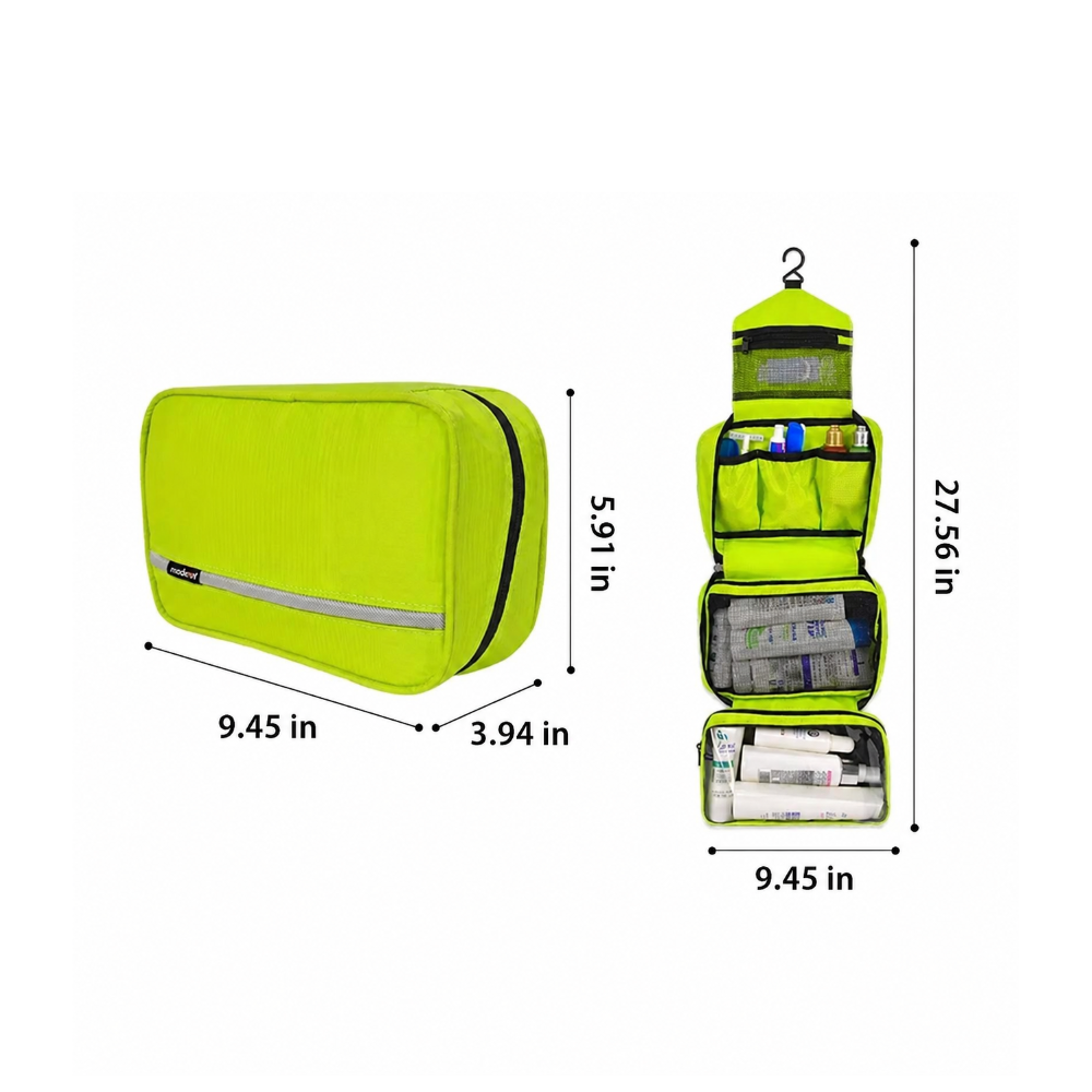 Versatile Travel Toiletry Bag with Hanging Design & Waterproof Material for Easy Organization