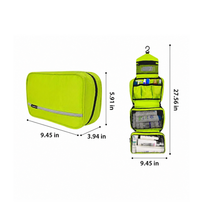 Versatile Travel Toiletry Bag with Hanging Design & Waterproof Material for Easy Organization