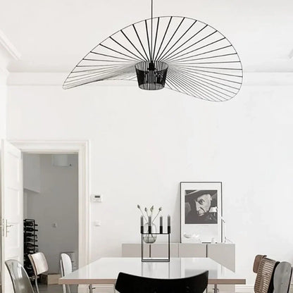 Sculptural Suspended Fixture with Adjustable Drop 59 in Diameter for Dining Tables & Open Floor Plans Kitchen Islands Modern Statement Overh