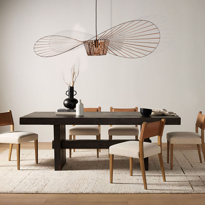 Sculptural Suspended Fixture with Adjustable Drop 59 in Diameter for Dining Tables & Open Floor Plans Kitchen Islands Modern Statement Overh
