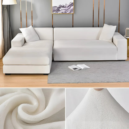 Ortekor Vexa | Modern Velvet Sectional Sofa Cover with Stretchable Fabric | Elegant Protection for Your Furniture