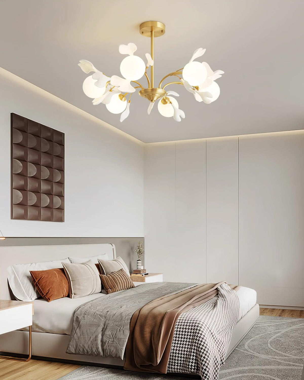 Wooden Blade Indoor Fan 52 Inch Bronze Adjustable 3-Speed Ultra-Quiet Motor for Bedrooms Living Rooms Kitchens Energy Efficient Home Cooling