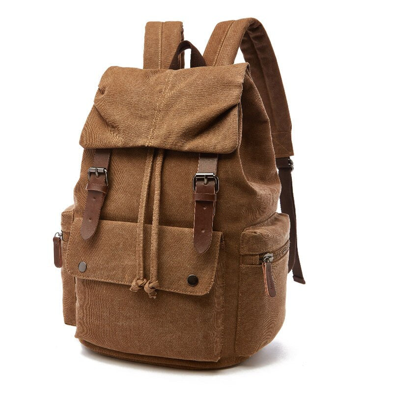 Classic Canvas Rucksack with Ample Storage for Daily Adventures