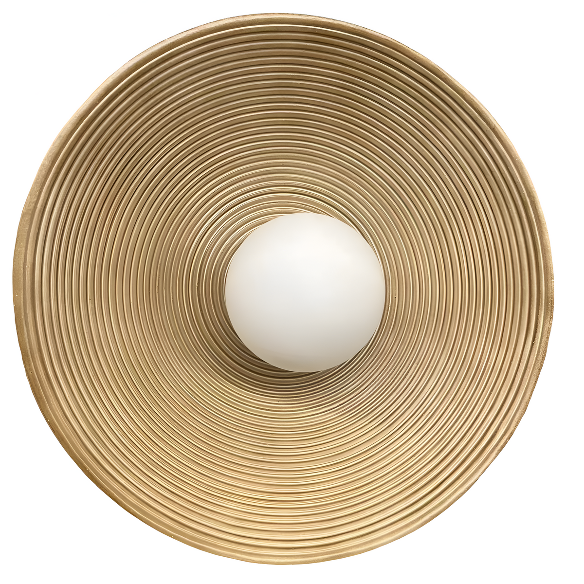 Round Glass Resin Wall Sconce White LED Fixture Bedroom Hallway Living Room Soft Glow Minimalist Mount Ambient Light for Home