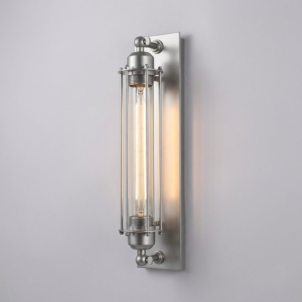 Metal Cage Sconce with Integrated LED Black Industrial Wall Light for Hallways Bedrooms Living Rooms Vintage Loft Style Accent Fixture