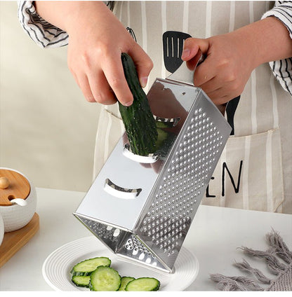 Virelle Maison | Stainless Steel Hand Grater with Ergonomic Handle | Compact Design for Effortless Grating
