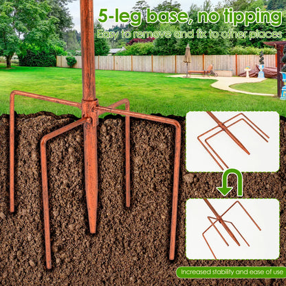 Bird Bath with Stand | Sturdy Metal Bowl