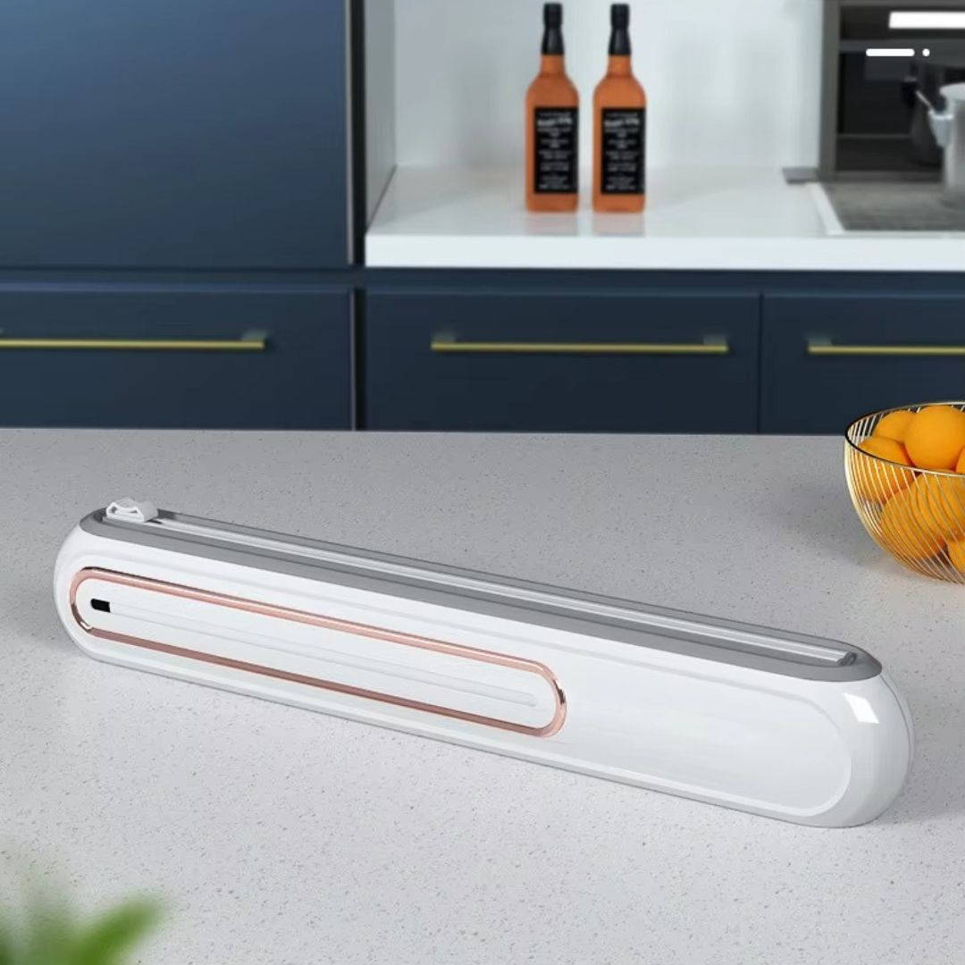 Mira Plastic Wrap Dispenser - Magnetic with Precision Cutter