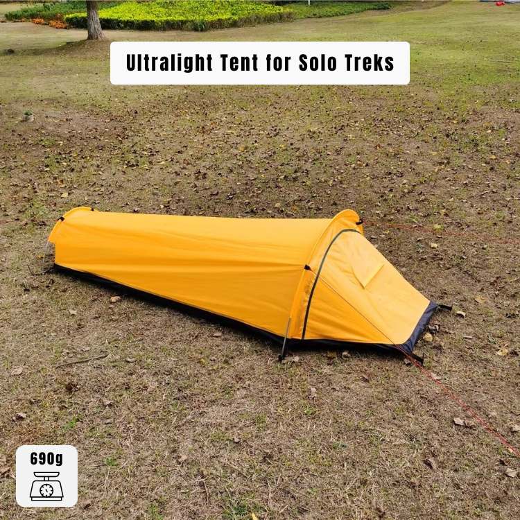 Camping Tent 1 Person, Ultralight Waterproof Backpacking Tent, Compact Single Person Tent for Hiking and Trekking
