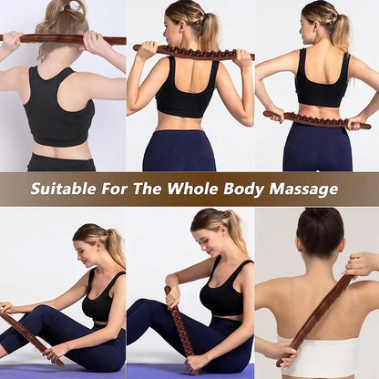 SERENIWOOD – Handcrafted Wooden Gua Sha Massage Stick